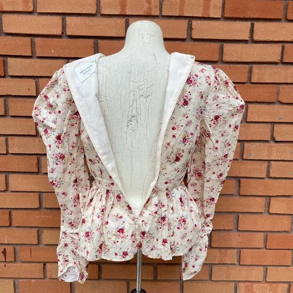NWT Hyacinth House Floral Peplum Blouse Size XS - Picture 14 of 16
